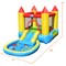 Kids Inflatable Water Slide Castle With Climbing Wall Splash Pool Outdoor Fun